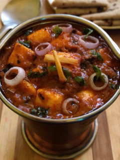 A picture of Balti paneer.