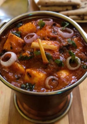 A picture of Balti paneer.