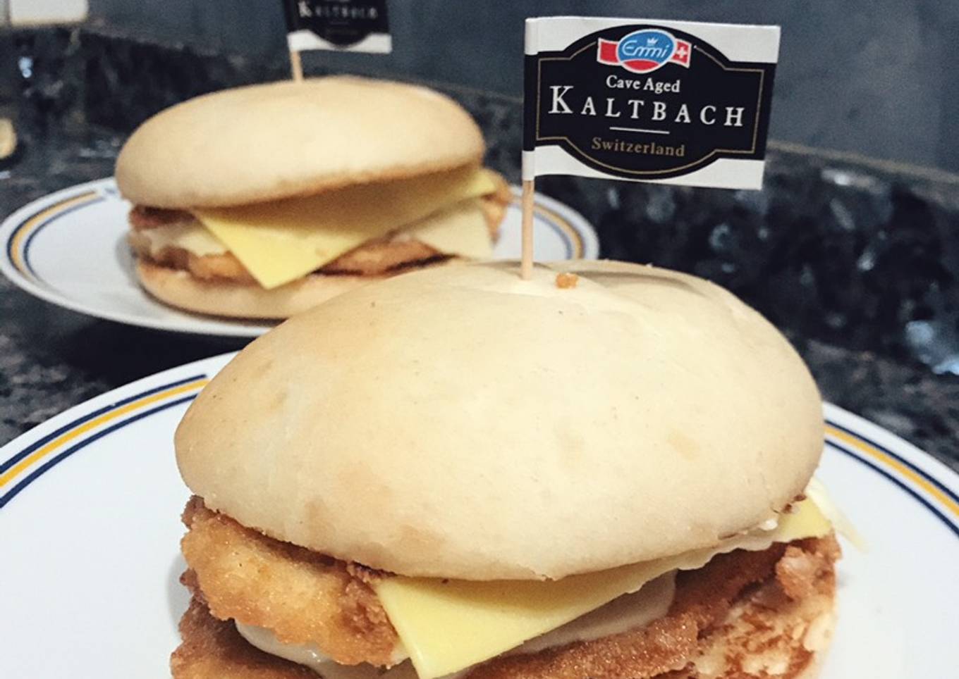 Hamburguesa pollo alioli