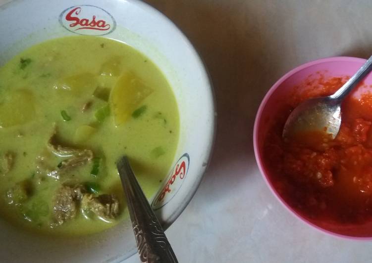 Resep Soto daging santan simple 😊 Anti Gagal