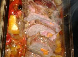 Una foto de Palomita mechada al horno