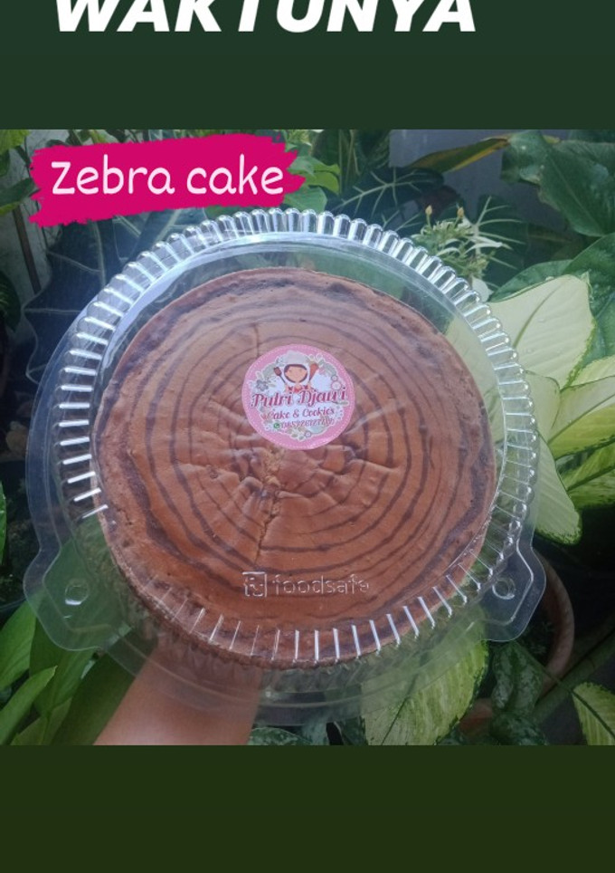 Foto resep Zebra cake 🦓🍰