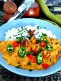 Dahl de lentilles corail et butternut roti