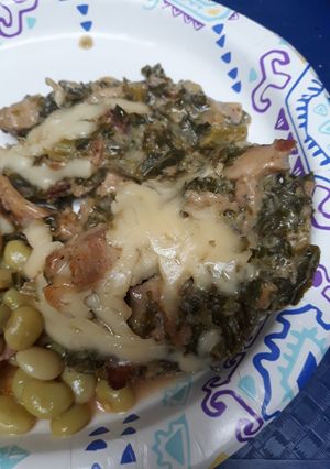 A picture of Creamy Kale and Chicken.