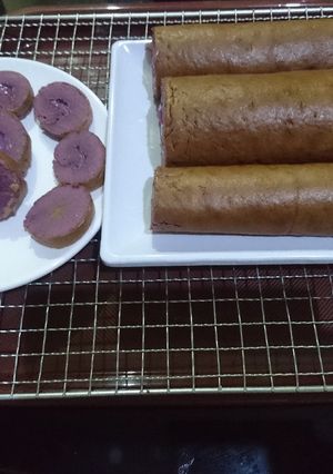 Foto resep Bolu Gulung Talas (Taro swiss roll)