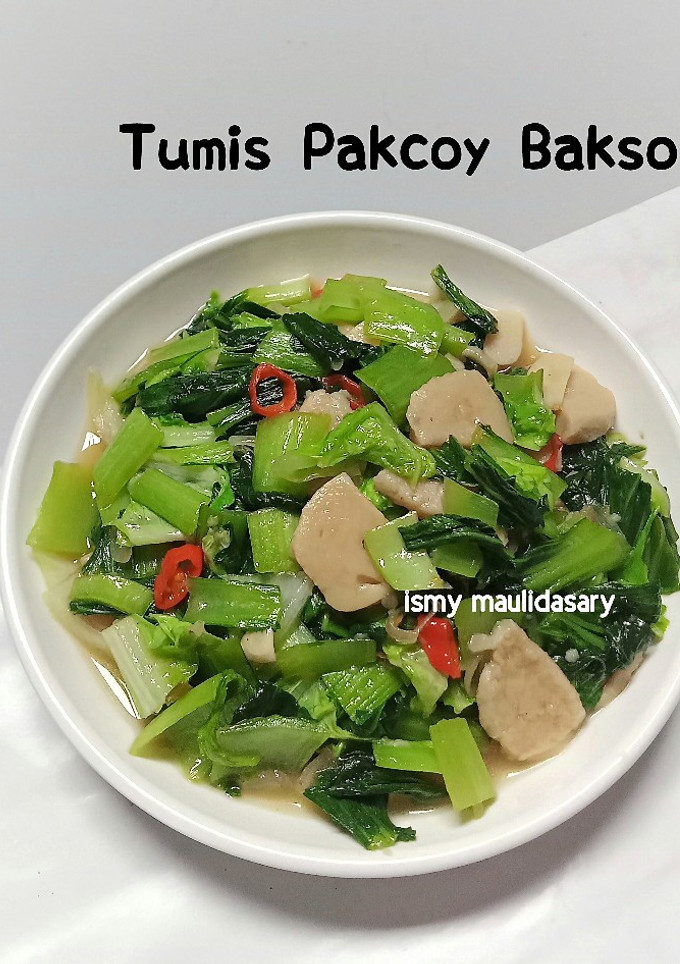 Foto resep Tumis Pakcoy Bakso