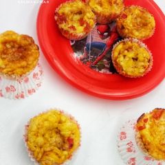 A picture of PizzaCups #kidsrecipecontest.