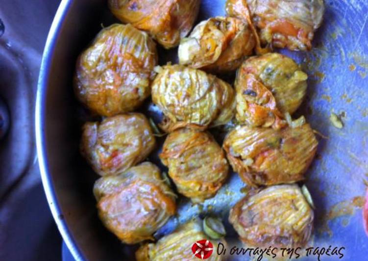 Zucchini flowers in the oven