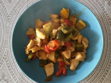 Pollo o cerdo agridulce