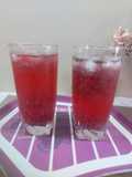 Rose sabja lemonade/cooled refreshing drink