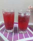 Rose sabja lemonade/cooled refreshing drink