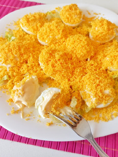 Una foto de Huevos Mimosa