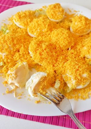 Una foto de Huevos Mimosa