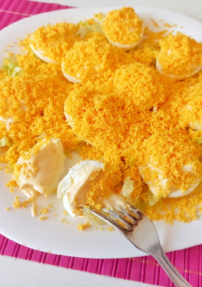 Una foto de Huevos Mimosa