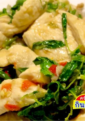 รูปของ กะเพราอกไก่