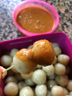 Foto resep Cilok kenyal empuk bumbu kacang