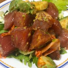 A picture of Tuna kimchi.