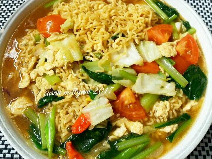 Cara Mudah Membuat Resep Mie tektek kuah bumbu iris yang Uenak Anti Ribet, Bisa Manjain Lidah