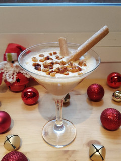 Una foto de Mousse de turrón de Jijona