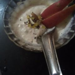 A picture of Apple misthi dohi (skimmed milk curd).