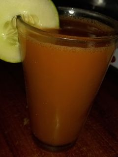 Carrot and cucumber juice ainihin hoton girkin