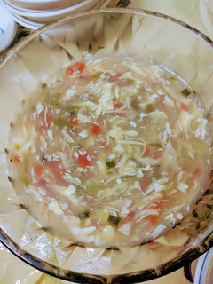 A picture of Hot and Sour Soup.