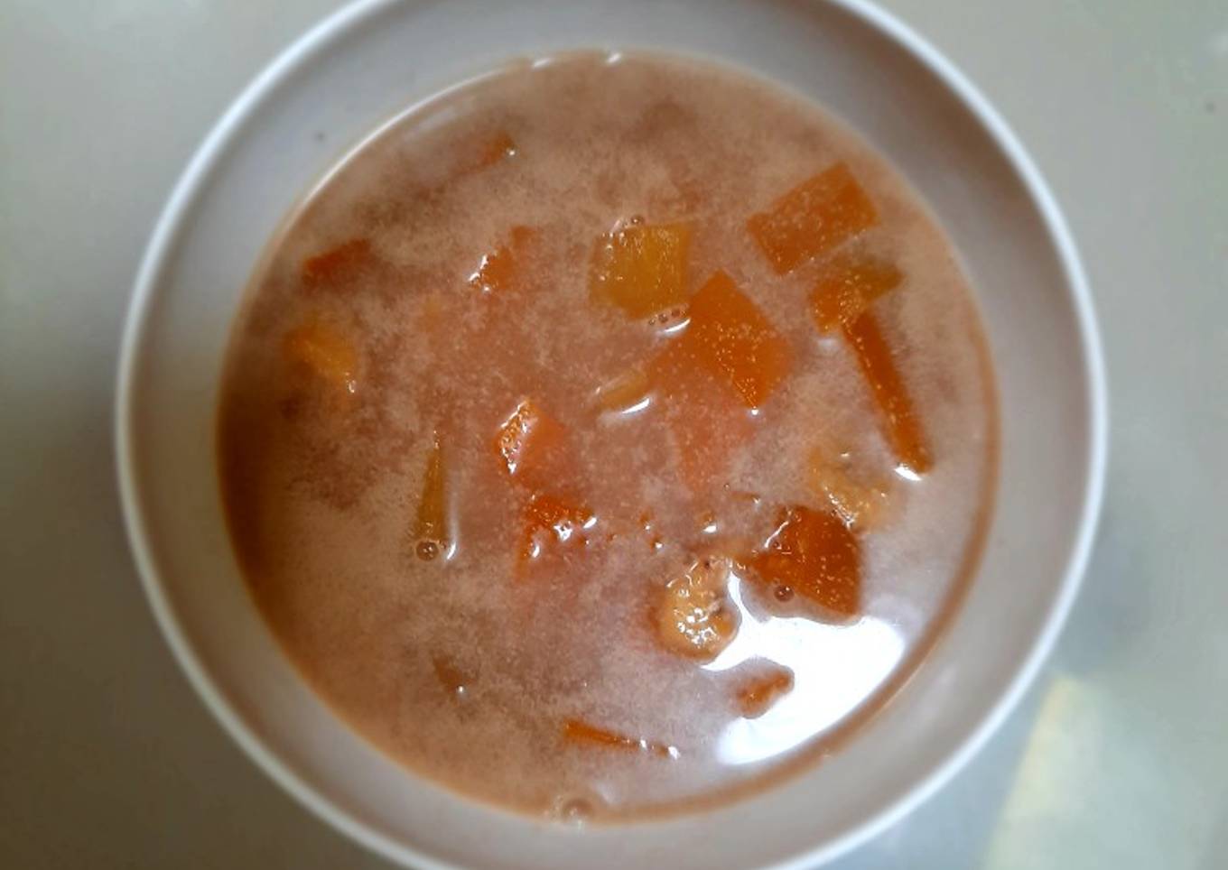 Kolak labu kuning, ubi, pisang