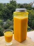 Shot de gengibre e curcuma