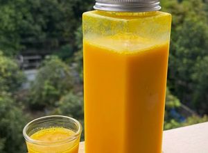 Foto de Shot de gengibre e curcuma