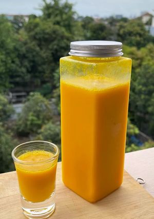 Foto de Shot de gengibre e curcuma