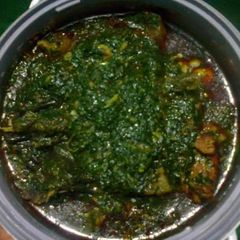 Efang soup A picture of Efang soup.