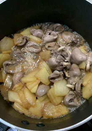 冬瓜燜雞心 的食譜成品照片