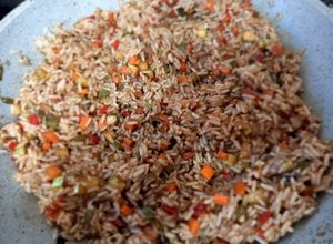 Una foto de Arroz Primavera al Wok