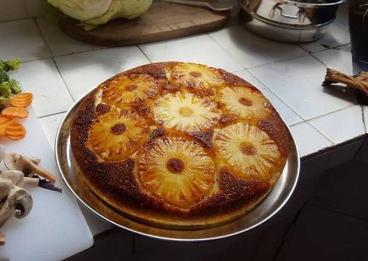 Steps to Prepare Ultimate Upside down pineapple cake