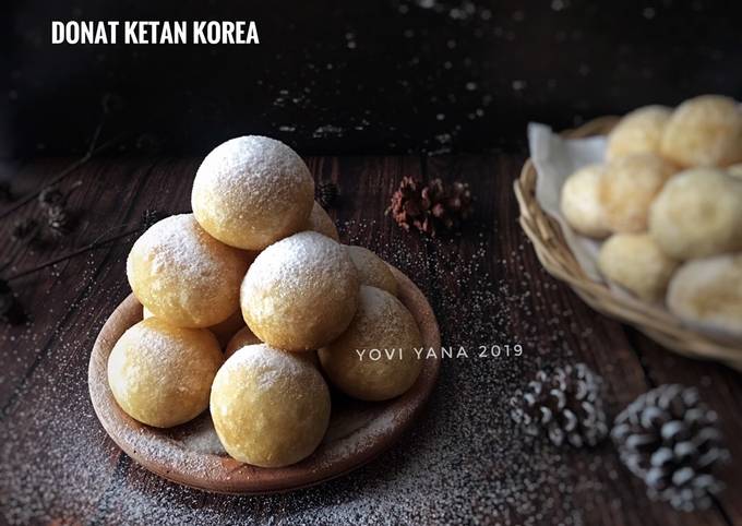 Resep Donat ketan korea yang Lezat