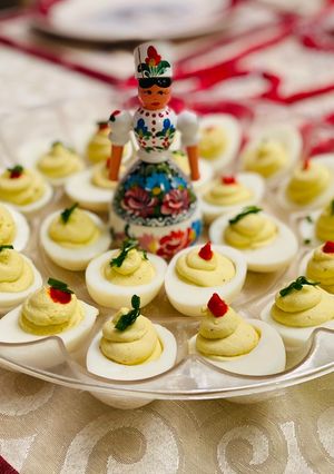 Töltött tojás 🥚🐣 recept fotója
