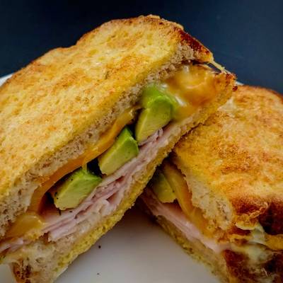 Ham Cheese And Avocado French Toast Recipe By Air Fry With Me Cookpad