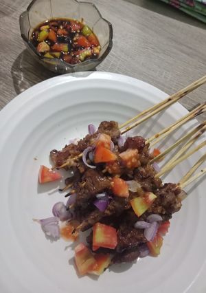 Foto resep Sate Kambing (marinasi pakek pear)