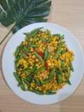 Cah buncis jagung pipil. Warna Cantik, Sat Set