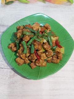 Foto resep Tumis tempe kacang panjang