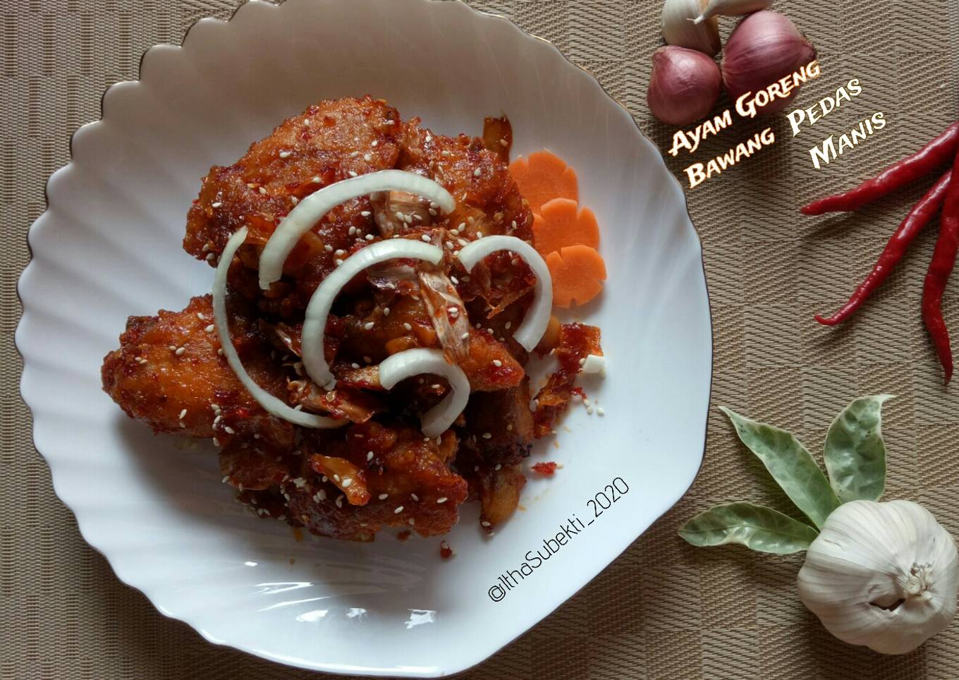 80. Ayam Goreng Bawang Pedas Manis