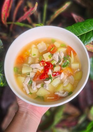 รูปของ ต้มซุปมันฝรั่งอกไก่