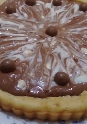 صورة لوصفة تارت النوتيلا 🍫🍫 ولا اروووع 😉😉
