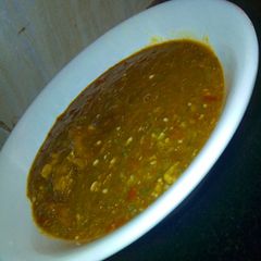 A picture of Fried okra soup.