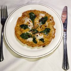 A picture of Spinach Cheese Omelette 🧀 🧀 🥬.