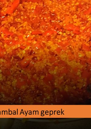 Foto resep Sambal ayam geprek  (jualan di Belanda)
