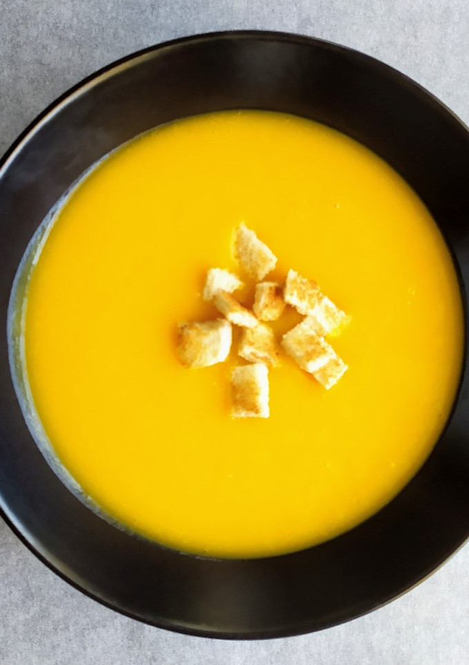 Una foto de Crema casera de calabaza