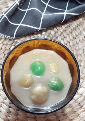 Foto resep Bubur Candil Sukun kuah santan gula merah