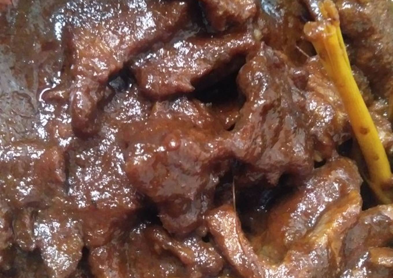 Rendang bumbu instan mantaap👏