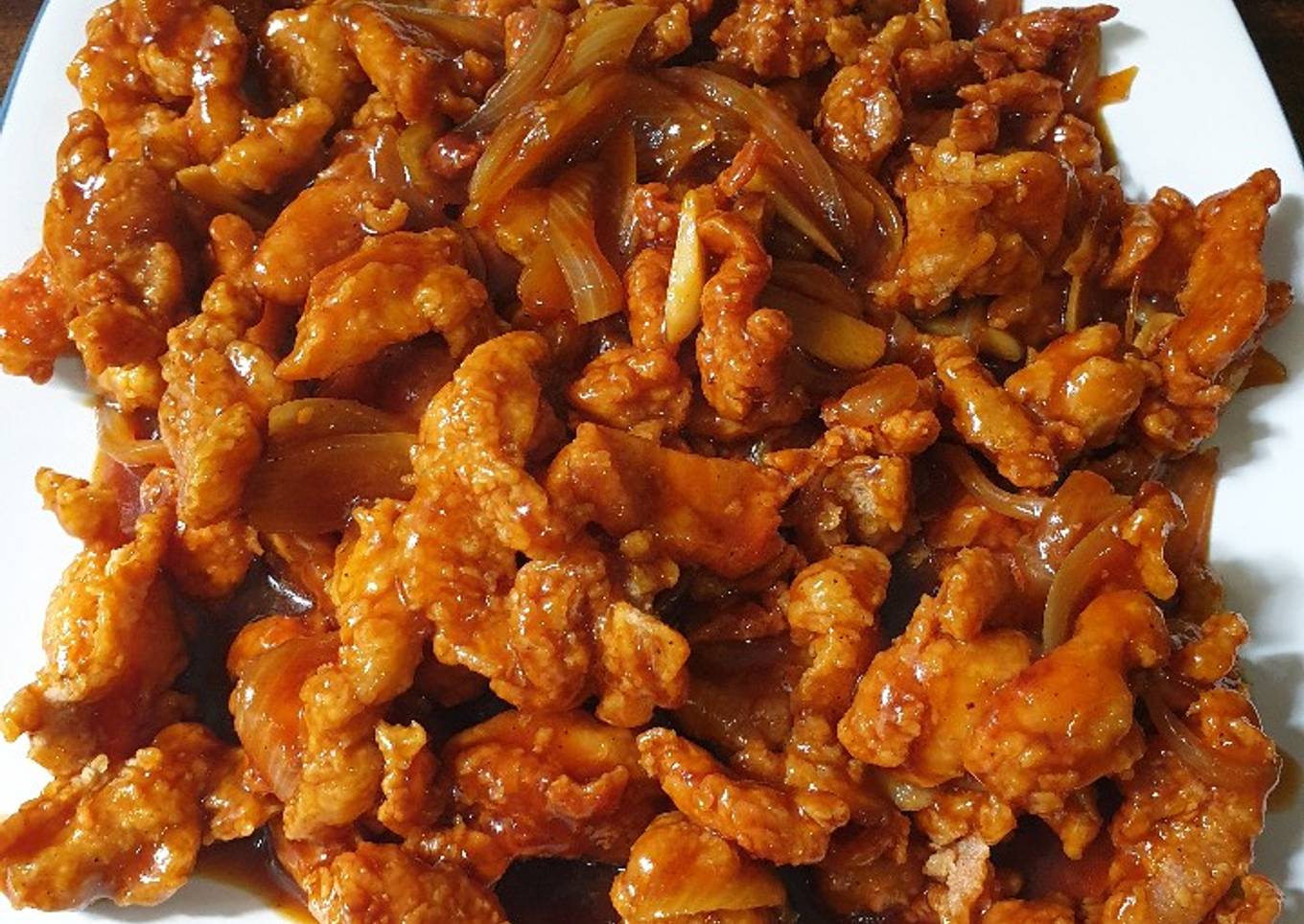 Ayam goreng tepung Asam Manis ala Hikmah
